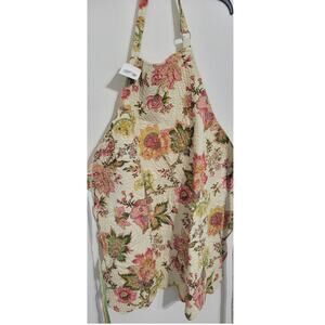 C&F Enterprises, INC Apron Reversable Floral & Striped Quilted NWT Cooking NWT